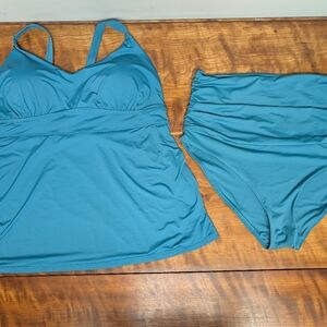 Knix Deep Teal Swimwear Top & Bottom
